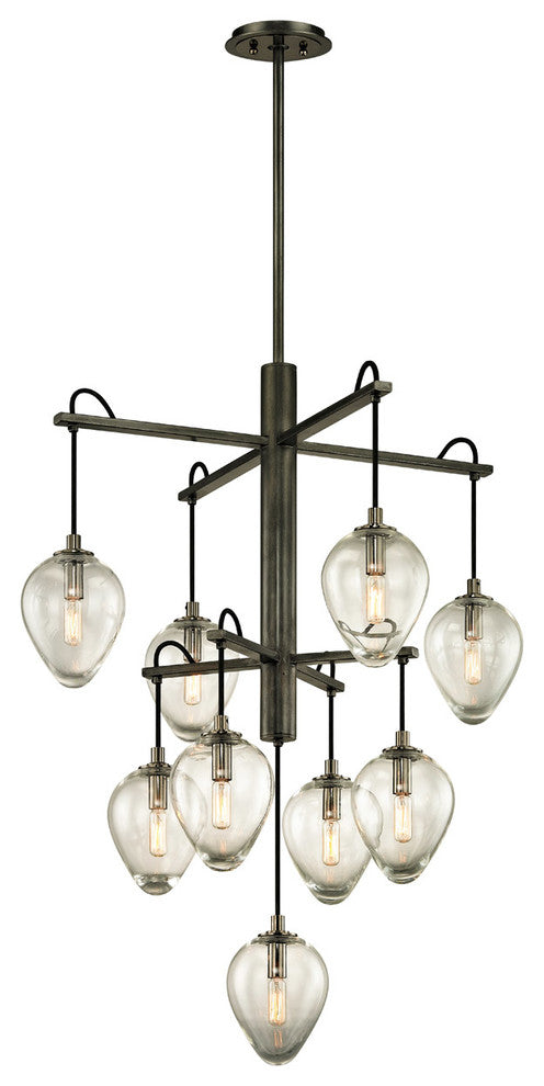 Troy Lighting Brixton Nine Light Pendant F6207