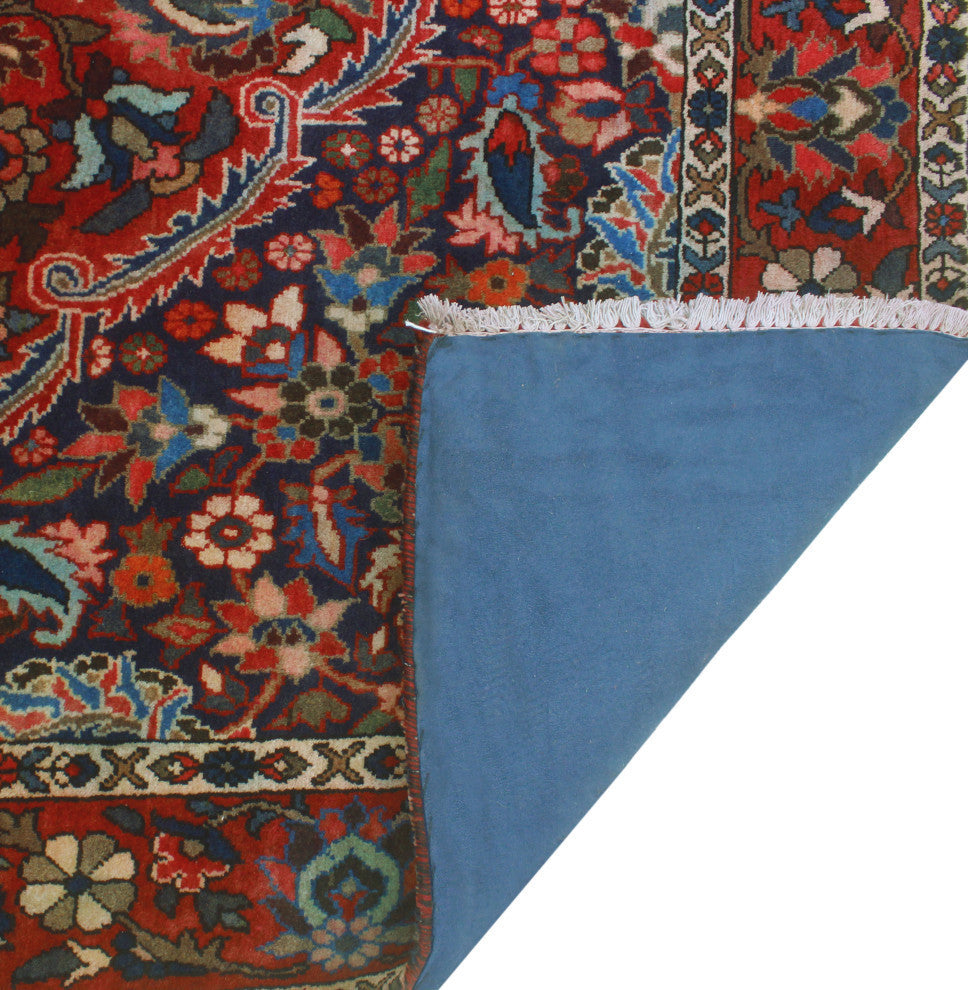 Fine Vintage Distressed Bijar Rust/Gray Rug, 6'2x10'8