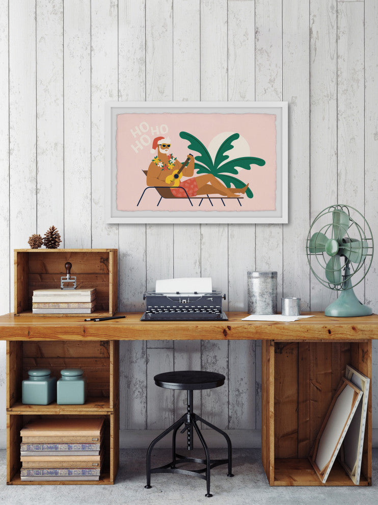 "Hawaiian Christmas" Framed Painting Print, 12x8