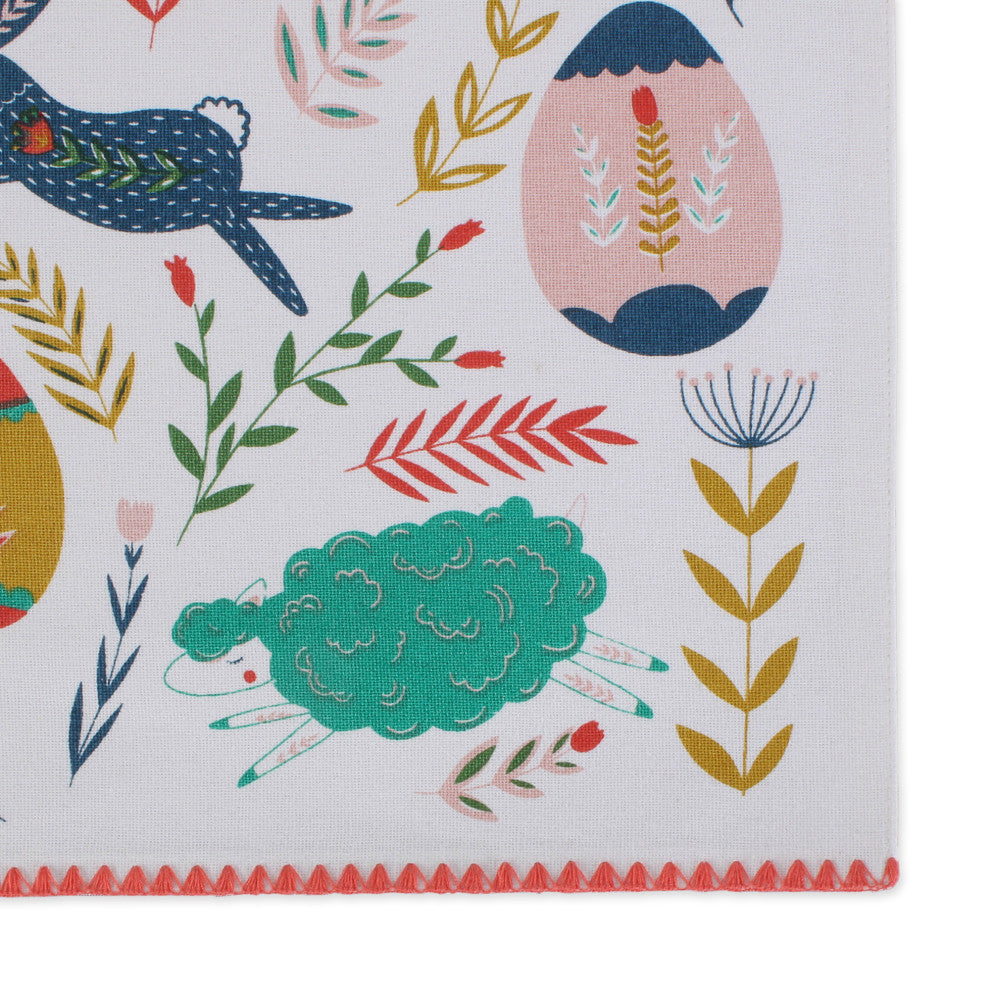 Easter Folk Garden Embellished Placemat Set of 6