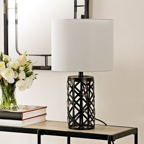 Safavieh Berny Iron Table Lamp, Black