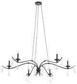 Lorelei Transitional Chandelier, Matte Black