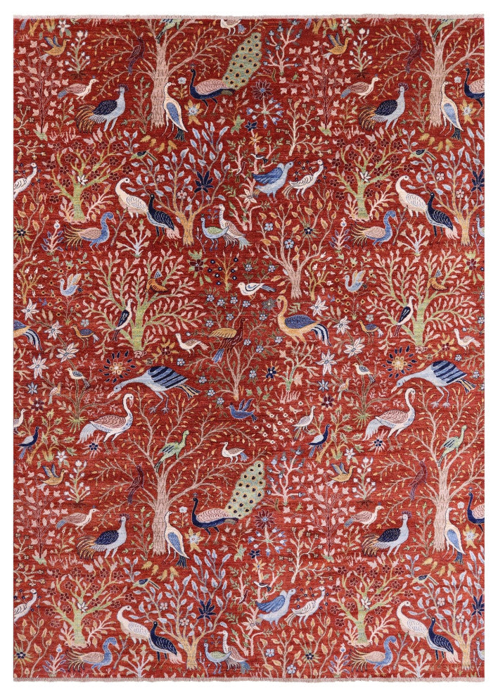 Tree Of Life Handmade Persian Rug 10' 0" X 14' 1" Q7815