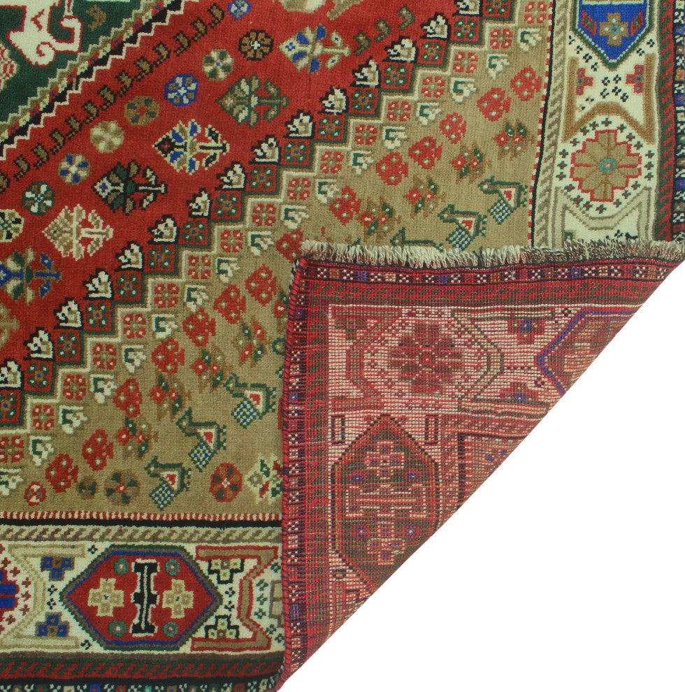 Fine Vintage Distressed Maira Rust Rug