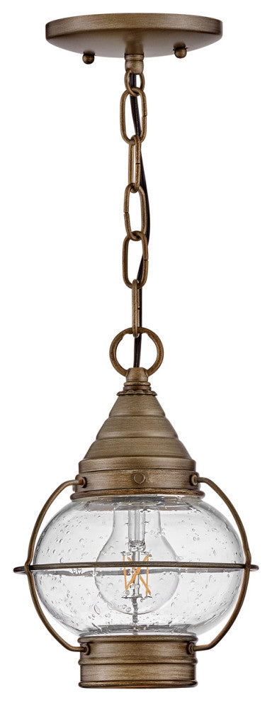 Hinkley Cape Cod 9" Small Outdoor Convertible Light Fixture, Burnished Bronze