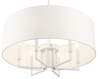 White Timeless, Transitional, Versatile, Pendant Chandelier