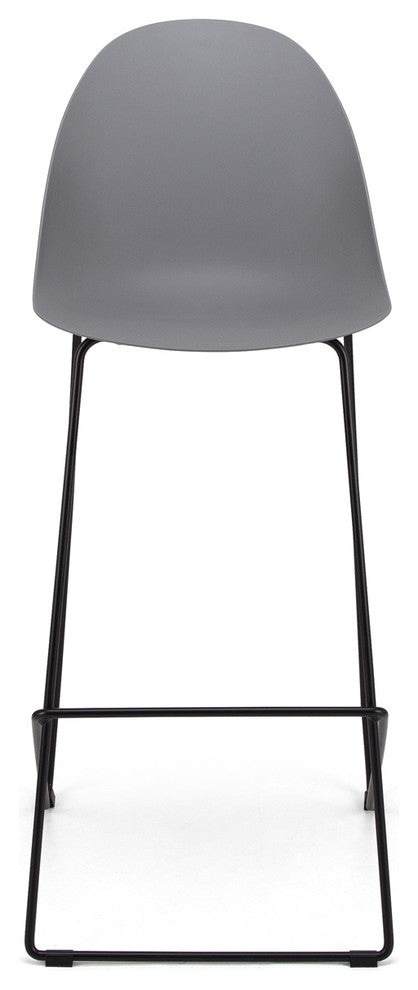 Seline Series ModernAccent Kitchen/Bar CounterStool w Black Steel Legs(Set of 2)