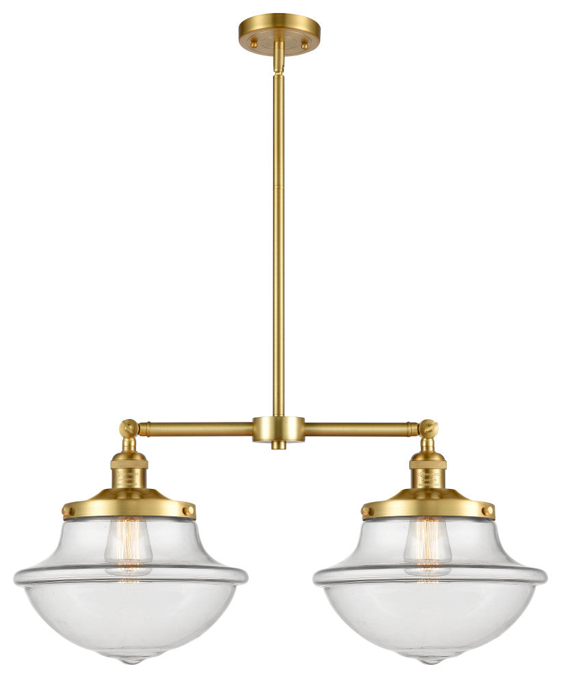 Oxford Island Light, Satin Gold, Clear