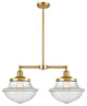 Oxford Island Light, Satin Gold, Clear