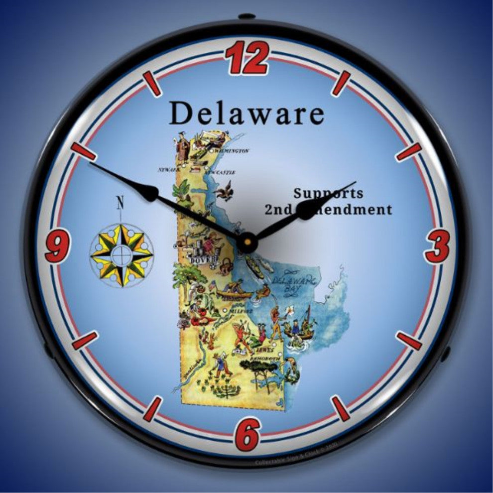N20031031 Delaware Supports the 2nd Amendment Clock