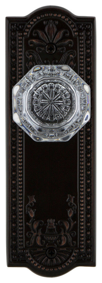 Meadows Plate Privacy Waldorf Knob, Timeless Bronze