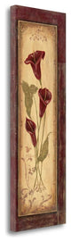 "Crimson Blooms I" By Jo Moulton, Giclee Print on Gallery Wrap Canvas