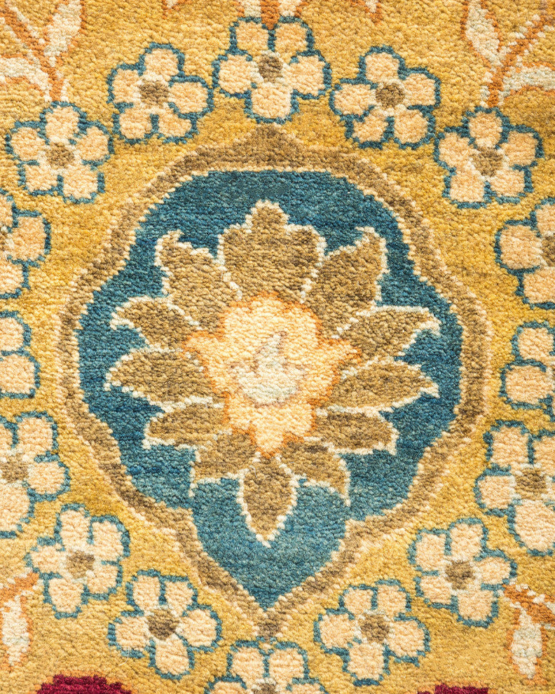 Riley, One-of-a-Kind Hand-Knotted Area Rug Red, 9'3"x12'0"