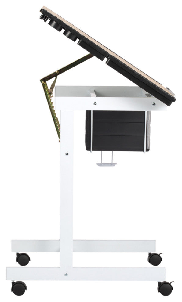 Deluxe Craft Station, White and Maple