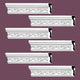 Crown Molding White Urethane Savanah Design 6 Pieces Totaling 564" Length