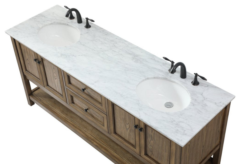 Home Living 22" Transitional Driftwood-Light Bathroom Vanity