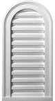 16"W x 36"H Cathedral Gable Vent Louver, Functional