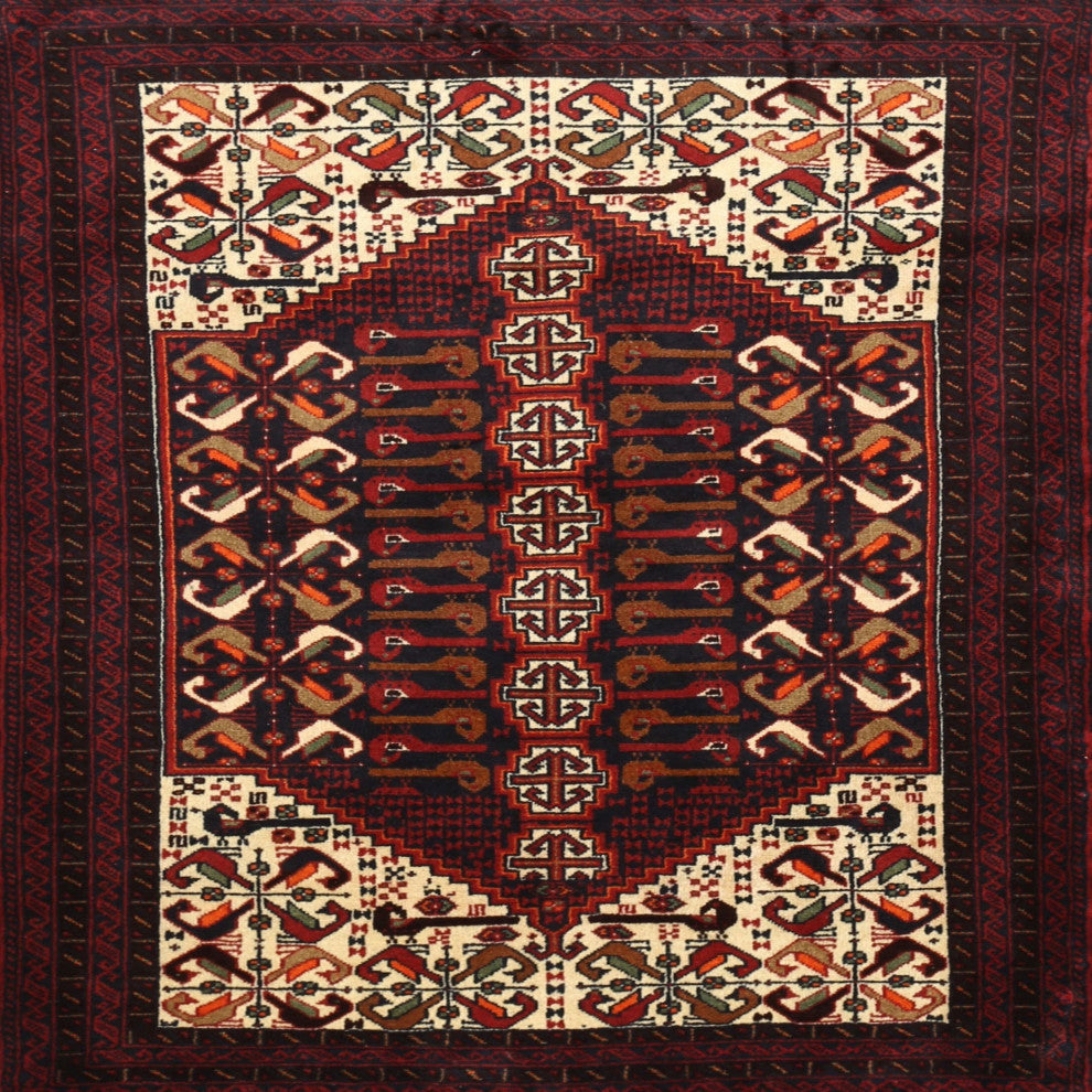 Ahgly Company Indoor Square Traditional Area Rugs, 8' Square
