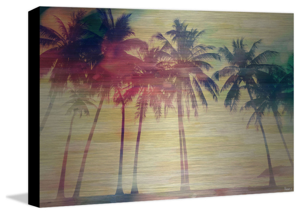 "Fall Red" UV Ink Print on Brushed  Aluminum, 45"x30"