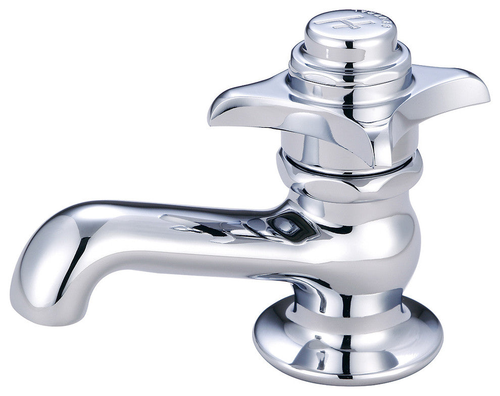 Central Brass Self-Close Single Handle Basin Faucet