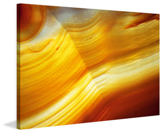 "Golden Waves" Painting Print on Canvas