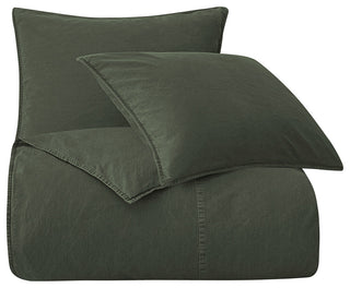 Stonewashed Cotton Canvas Duvet Cover Set, 3PC, Duffle Bag, Super Queen