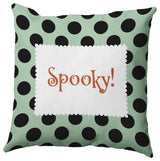 Halloween Spooky Dots Accent Pillow, Mint Green, 26"x26"