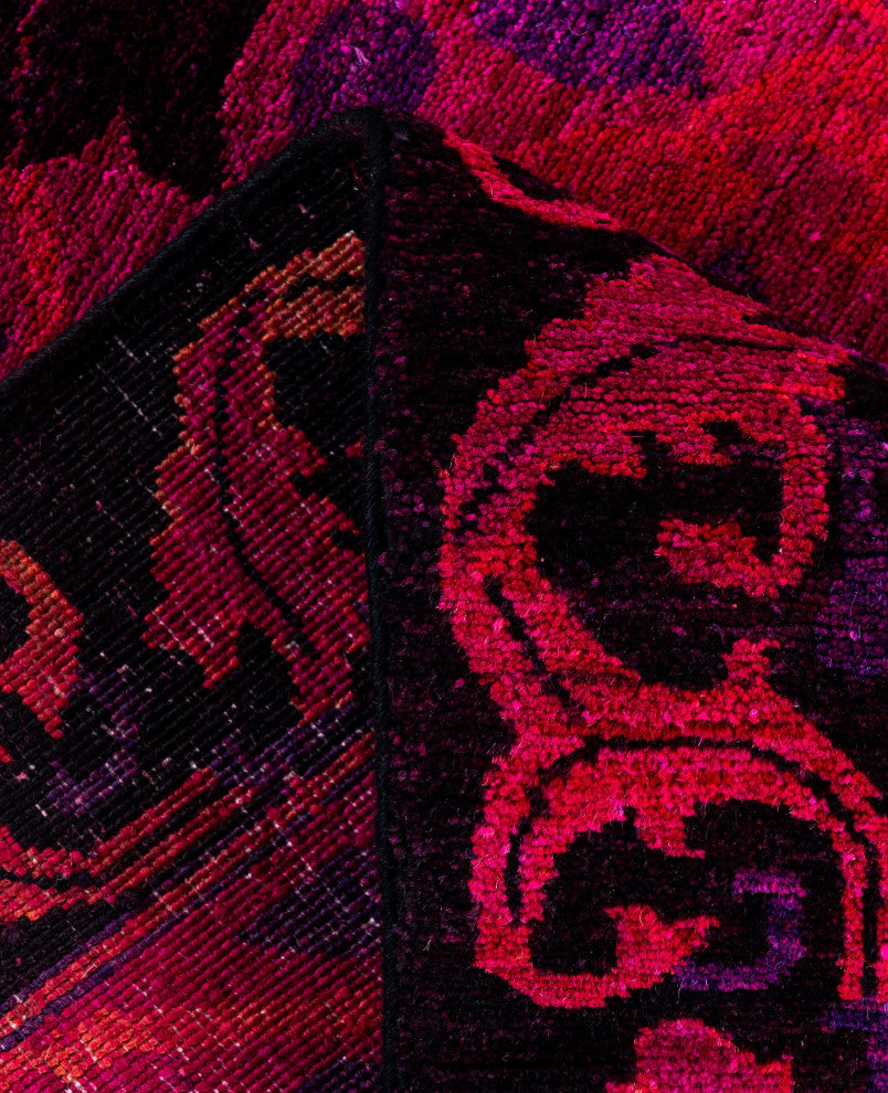 Overdyed One-of-a-Kind Hand-Knotted Area Rug Multi, 2' 7" x 6' 2"