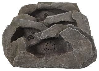 Trion Outdoor 4 Tier Rock Fountain, Stone Gray
