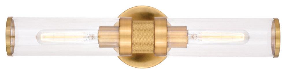 Vaxcel Lighting W0389 Levitt 2 Light 19"W Bath Bar - Satin Brass