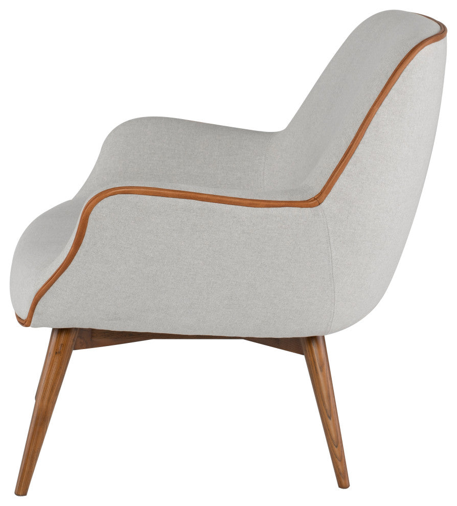 Gretchen Stone Grey Fabric Occasional Chair