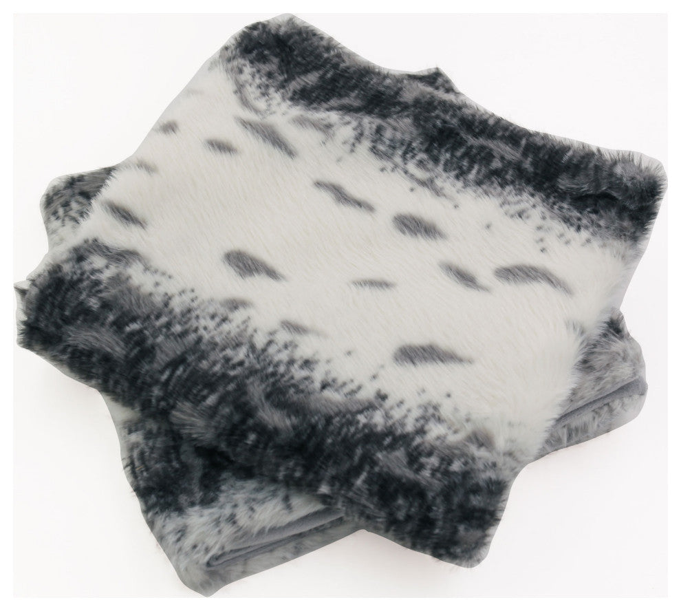 Citraka Faux Fur Pillow Shell Set
