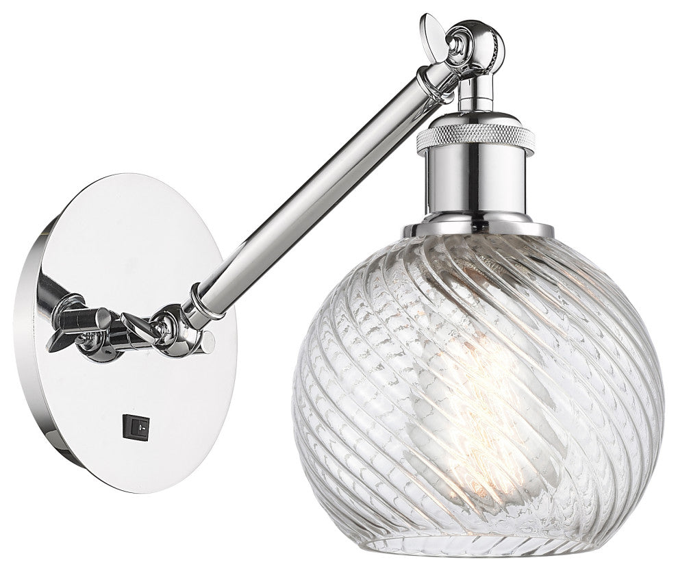 Innovations 317-1W-PC-G1214-6 1-Light Sconce, Polished Chrome