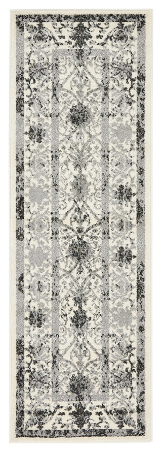 Unique Loom Ivory La Jolla Traditional 2' 0 x 6' 0 Runner Rug