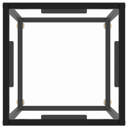 vidaXL Coffee Table End Table Living Room Sofa Table Black Tempered Glass