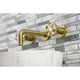 KS8127RX Belknap Two-Handle Wall Mount Bathroom Faucet, Brushed Brass