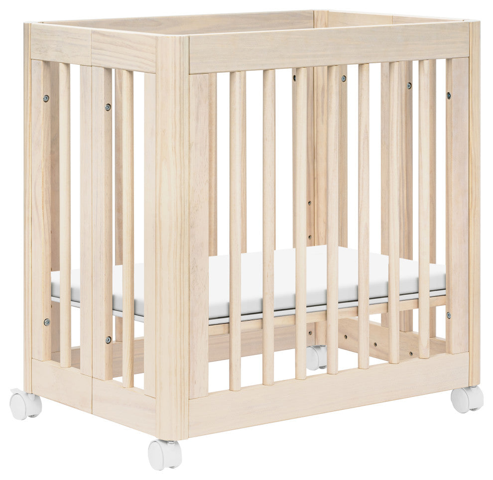 Yuzu 8-in-1 Convertible Crib With All-Stages Conversion Kits, Washed Natural