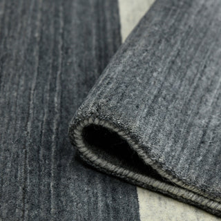 Blend Yorkshire Area Rug, Charcoal, 9' x 12', Striped