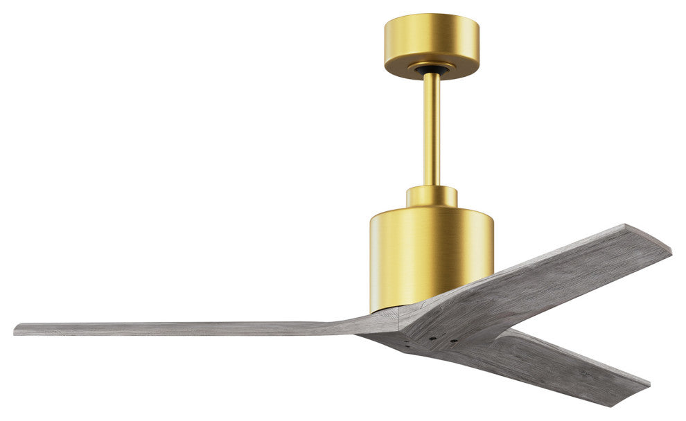 Mollywood  42" Ceiling Fan, Brushed Brass/Barnwood Tone, 52