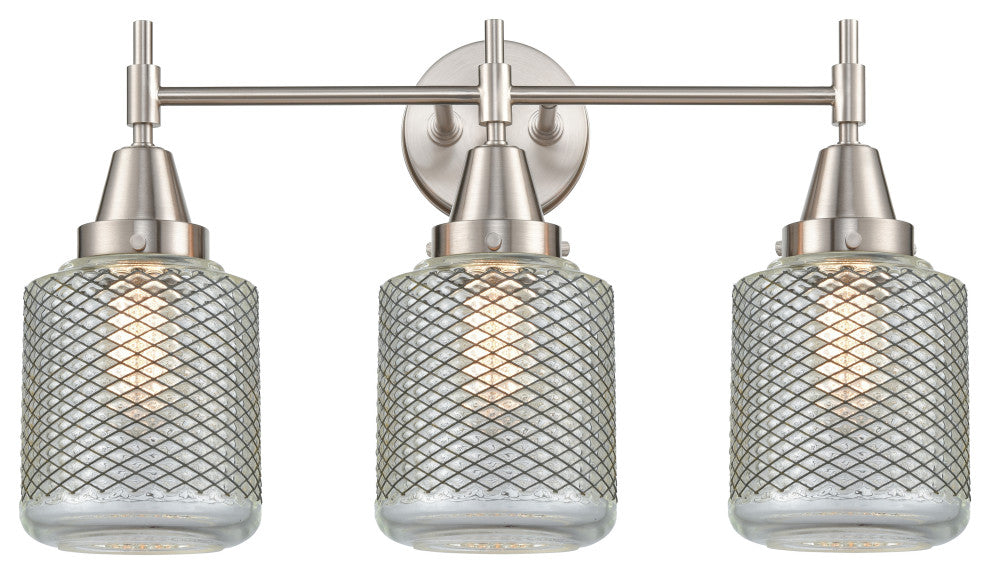 INNOVATIONS LIGHTING 447-3W-SN-G262-LED Caden 3 Light 26 inch Bath Vanity Light