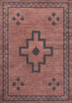 Korsa Geometric Medallion Machine-Washable Area Rug, 4x6
