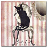 Color Bakery 'Bad Cat I' Canvas Art, 18"x18"