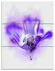 Stylized Watercolor Poppy Flower, Floral Triptych Canvas Print, 28x36, 3 Panels