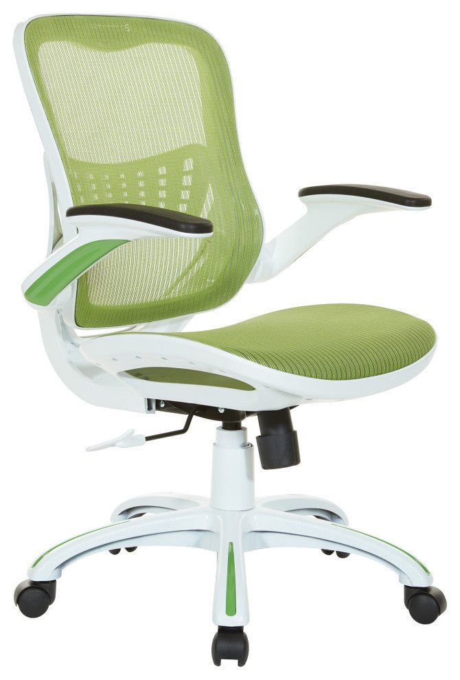 Riley Office Chair With Black Mesh, Green
