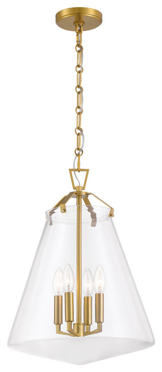 Crystorama Lighting Group VSS-7015 Voss 4 Light 15"W Taper Candle - Matte Black