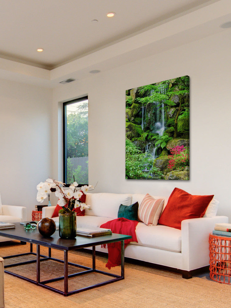 "Heavenly Falls" Painting Print on Canvas