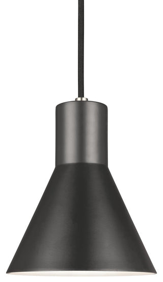 Generation Lighting Lighting 1-Light Mini Pendant, Brushed Nickel