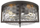 2 light Indoor Flush Mount Lights antique glass ceiling lighting
