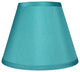 Hardback Faux Silk Coolie Lamp Shade, 5x9x7", Cream, Teal Silk, Single