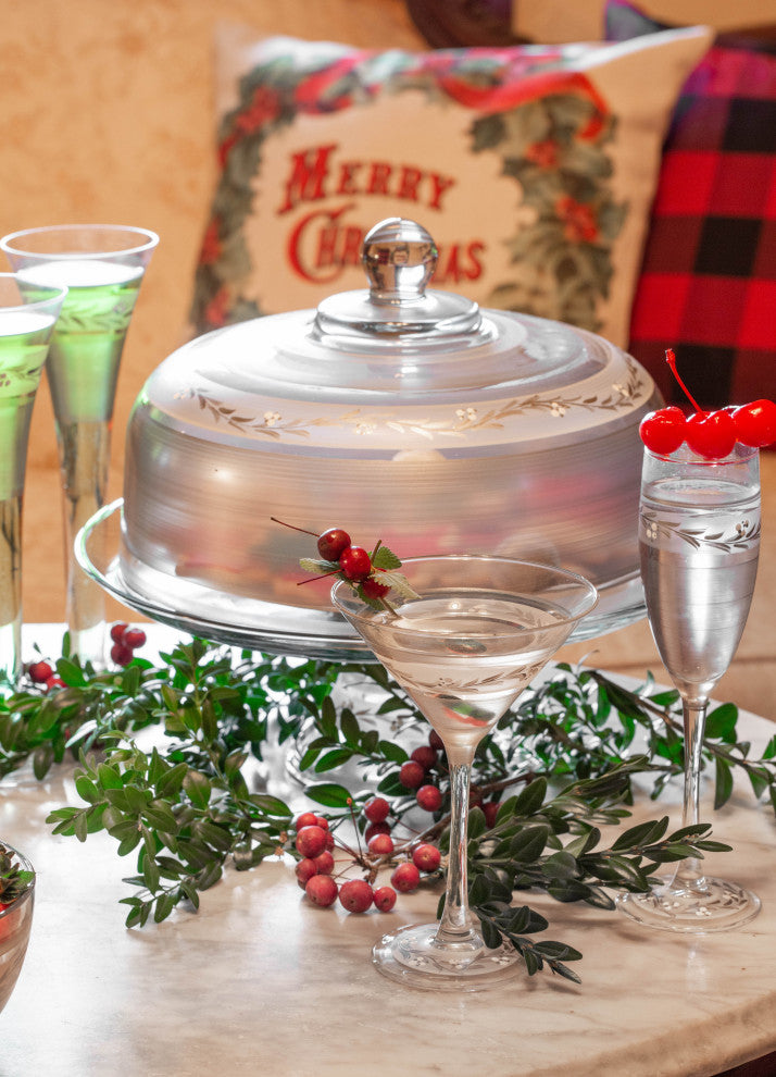 Pewter Vine Cake Dome